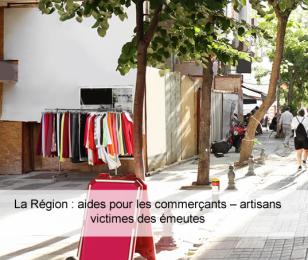 La rrégion : aide comemrçants
